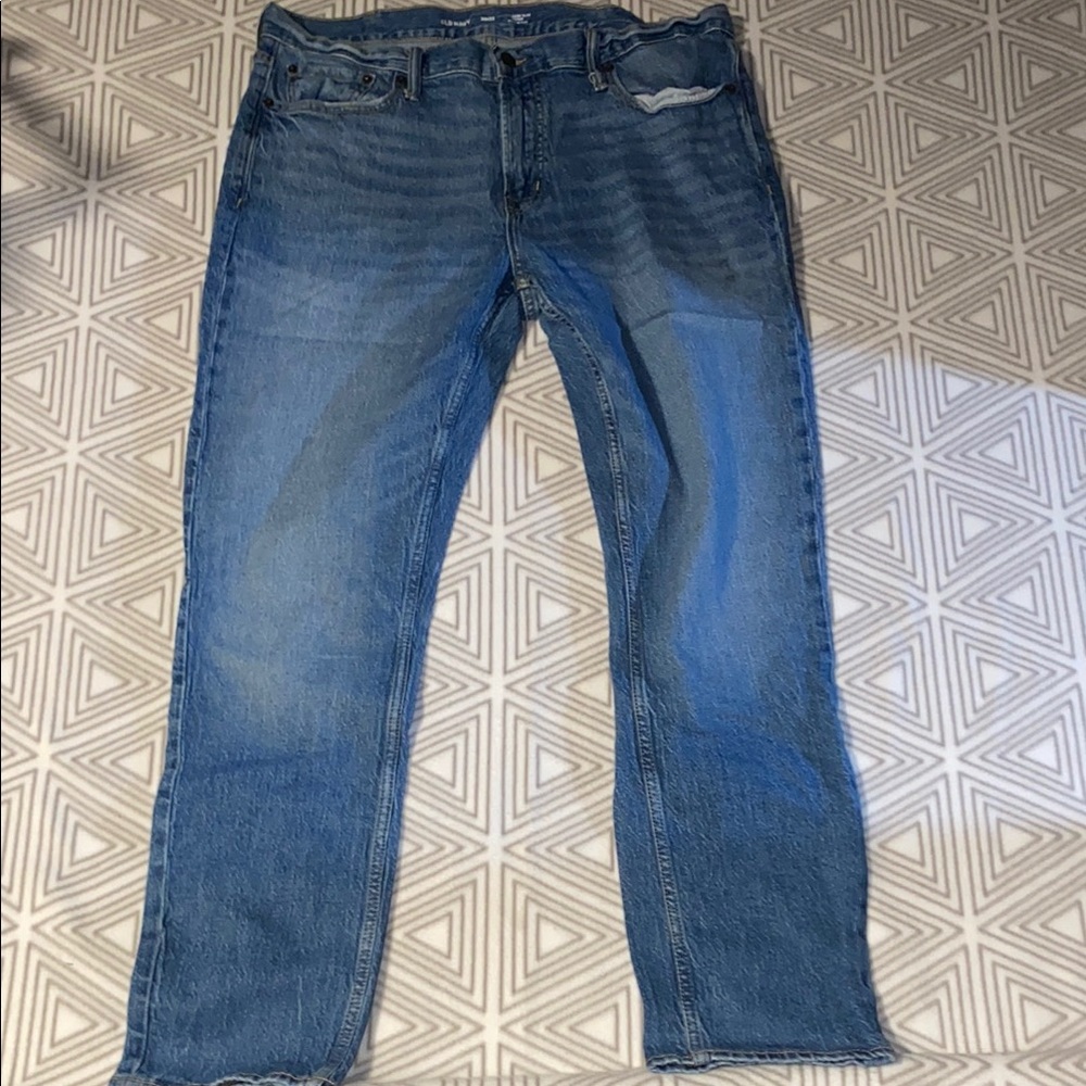 Old Navy Blue Straight‎ Jeans Medium Wash